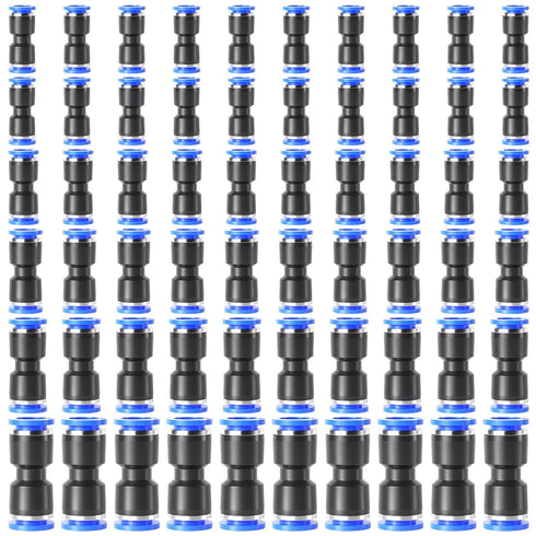 TAILONZ PNEUMATIC 60 pcs Straight Push Connectors, Plastic Quick Release Connectors for Air Line Fittings
