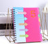 CAGIE 5 Subject Notebooks, College Ruled Spiral Notebook 5x7, 220 Pages Small Notebook with Divider Tabs for Work,