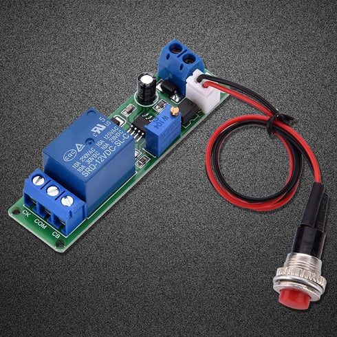 DC 12V Adjustable Timer Delay Turn Off Module, Timing Relay Time Switch 1~10sec