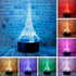 junnire 3D 7 Dimmable Eiffel Tower LED Visual Acrylic Night Light with Remote Colors Change USB Powered Bedroom