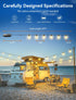 27FT Commercial 12+1 Bulbs 3 Dimmable Brightever Solar Powered Outdoor String Lights with Remote, Grade Waterproof