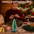 3D 3 Christmas Tree Soldering Project, Icstation Xmas Tree Soldering Kit with LED Flashing Lights DIY Soldering