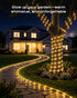 2 Pack 78FT 200LED IP65 8 Brightown Solar Rope Lights, Total Warm White Solar String Lights Outdoor, Waterproof Solar