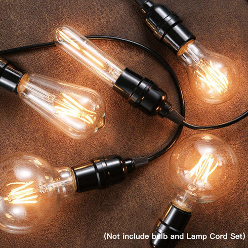 Zevnico E26 E27 8 Packs E26 100W, Bulb Light Sockets, Edison Period Retro Style Pendant Lamp Holder, Replacement DIY