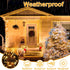 300LED 105FT 8 Decute Christmas String Lights Outdoor Waterproof UL Certified with End-to-End Plug Modes, Warm White