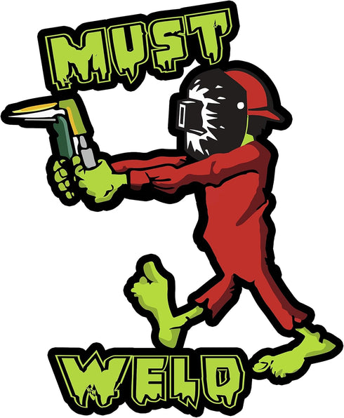 Welding Stickers for Tool Box & Hood 100% Vinyl Badass Welder Stickers Including Flux, Rods, Fire, Welds