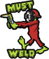 Welding Stickers for Tool Box & Hood 100% Vinyl Badass Welder Stickers Including Flux, Rods, Fire, Welds