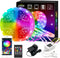 APSPOW LED Strip Lights 100ft, Bluetooth and APP Control, Multicolor RGB Light Strips,