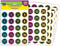 Teacher Chalkboard Brights Numbers Stickers