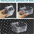 286PCS Pegboard Accessories Organizer Kit, Includes Pegboard Box for Various Tools, 1/8 and 1/4 inch Hooks Assortment