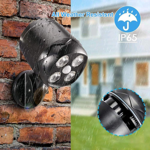 800 (2 Pack) Battery Operated Motion Outdoor Waterproof Lights, Lumen Ultra Bright Battery Powered Night Activation