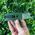5PCS Caressolove Automatic Utility Knife, Green Razor Blades Pocket Knife, Box Cutters Retractable Heavy Duty, Premium