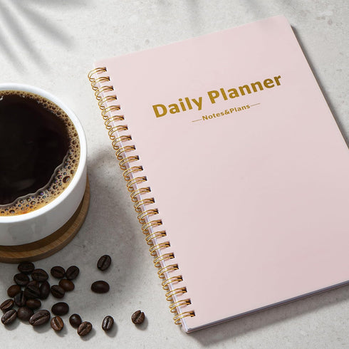 Daily Planner Notebook, 80 Sheets Undated Do List Planner 2024, 6.4"x8.4" Organizer for School/Office
