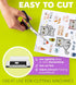 50 8.5 11, Premium Printable Vinyl Sticker Paper for Inkjet Printer and Laser - White Matte Sticker Paper Waterproof