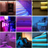 2 Set*9.84ft Color/Dimmable/Dynamic Sync/5V Under Bed Lights Motion Activated RGB LED Strip Light, App Control/Variety