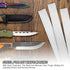 PATIKIL 6 Pack Spring Steel 1095 for Knife Making, 4" x 1 1/2" x 1/8" Flat Bar for DIY Blank Sheet Metal