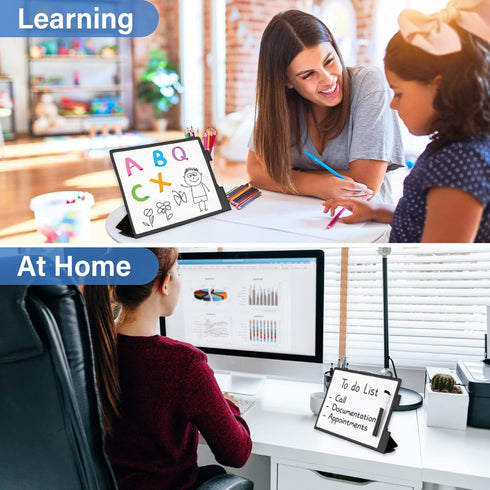 Portable Dry Erase Board, Magnetic Whiteboard MWB01, 12" x 17", for Office and School