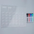 Mr. Pen Acrylic Dry Erase Calendar for Silver Fridge, 14.7x11.8", Magnetic Calendar with 4 Markers