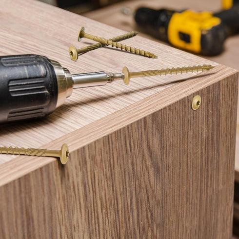 200 Pcs Construction Lag Screws #14 x 3 Inch, Exterior Structural Coated Star Drive Screws with Modified Truss Washer