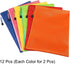 PATIKIL Waterproof Zipper Bags, 12 Pack A4 Pocket File Pouch Storage Accessory for Office Travel Supply, Multicolor