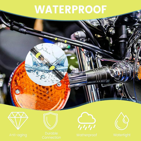 100 PCS Yellow Heat Shrink Butt Connectors,12-10 AWG, Self Soldering Butt Connector, Waterproof Solder Seal Wire Connectors, Butt Splice Wire Terminals for Automotive Marine Boat