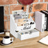 Wood Mail Organizer Countertop, Desktop Mail Holder with 4 Compartments and Drawer, File Organizer Wall Mount, Desk