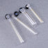 8 Pcs Graduated Glass Test Tubes with Screw Caps - 10ml, 15ml, 20ml, 30ml