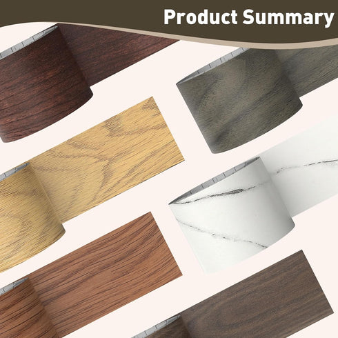 2.4 inch 50ft Wood Grain Repair Tape, X Self Adhesive Dark Walnut Grain Repair Patch for Tables, Chairs, Baseboards