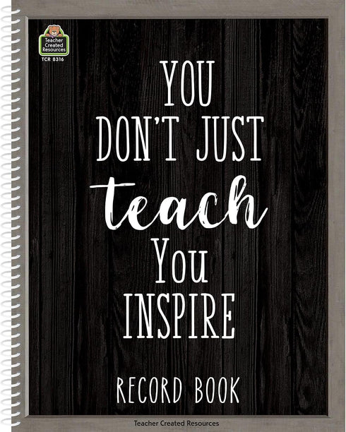 Modern Farmhouse Record Book for Keeping Track of Important Events