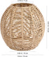 (15 15 cm) Wicker Lamp Shade for Hanging Lamp,Woven Pendant Lamp Shade Rattan Light Fixture Shade for Living Room