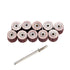 Dophee 10Pcs 240 Grit Flap Sanding Wheel Head Grinding Disc & 3mm Arbor