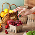 Naqqios 30pcs Produce Baskets Farmers Market - Thick Fruit Containers | Stackable Pulp Fiber Berry Basket