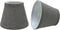 Aspen Creative 32064-2A, Hardback Empire Clip-On Chandelier Lamp Shade, Grey, 3" Top x 5"