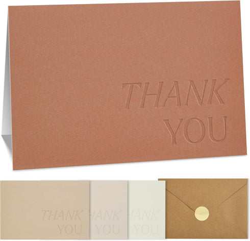 Beautiful Thank You Cards Set of 30 With Envelopes and Stickers -