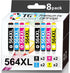 TG Imaging Compatible 564 Color Ink Cartridge Replacement for HP 564XL 564 XL for DeskJet 3520 3522 OfficeJet 4620 4610