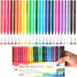 Retractable Gel Pens, 24 Color Set, Colorful Multi-color Ink, 0.5mm Fine Point for Journals Notebooks