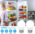 LED Refrigerator Light Bulb 40 Watt Equivalent, 120V Fridge Appliance Light Bulb 4W Daylight White 5000K, Waterproof A15 Fridge Light Bulbs 450LM, E26 Freezer Light Bulbs Non-dimmable, 2Packs by Brightever