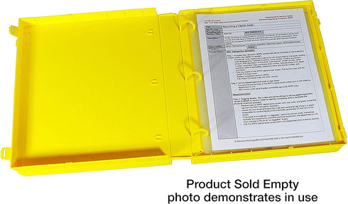 UniKeep SDS Binder, 1.5'' Capacity, 3 Poly Rings, Fully Enclosed