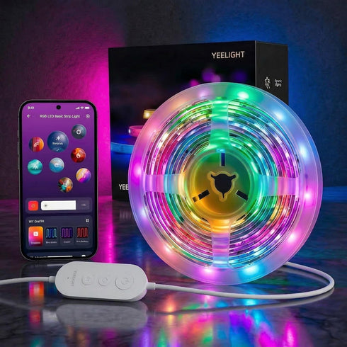 YEELIGHT LED Strip Lights, 40FT Smart Light Strips with 216 LEDs and