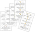 Hyaluron Pen Filler Aftercare Instruction Card, 50 Pack, Physical Printed Business Card Size, Marble Look Design