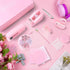 Pink Office Supplies Set - Pink Desk Accessories, Stapler, Staple Remover, Scissors, and 1000pcs Staples