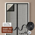 Yotache Magnetic Screen Door New Series, Full Frame Seal Reinforced Mesh, Fits Door Size 72 x 80, Magnetic Closure