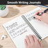 EUSOAR Students Ruled Spiral Notebook, A5, 3 Packs, 5.5" x 8.3", 120 Pages Lined, Travel Writing Notebooks, 3 Colors