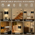 JOGOLED 3 Motion Sensor Light Wall Lamp - Colors Night Light Wall Lamps LED Indoor Up and Down Sconce Rechargeable
