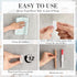 Outus 20 Pieces White Pen Holder Clip, 2 Sizes Adhesive for Desk Paint Brush Wall Computer Car