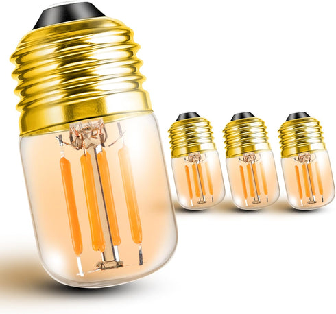 E26 Amber Night Light Bulbs, 2w 200lm Low Watt Sleep Light Bulb