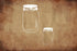 Mason Jar Custom Stencil, 8.5" x 11", Reusable & Sturdy for Art, Crafts & DIY Projects