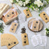ReliThick 100 Sets Wedding Favors Bulk - 100 Kraft Paper Envelopes, 100 Thank You Cards, 100 Organza Bags (No Tea)