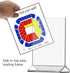 6 Pack 8.5" 11" Marketing Holders Acrylic Sign Holder x Top Load Double Sided Clear Portrait Orientation Literature