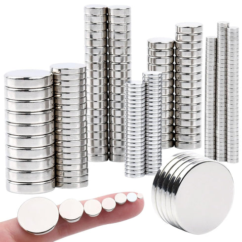 255PCS Small Strong Magnets, Neodymium Disc Magnets Heavy Duty, Rare Earth Magnets for Crafts, Whiteboard, Kitchen.